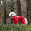 PawPawer Dog Raincoat Jacket with Reflective String and Elastic Cuffs