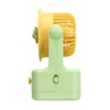 Desk Fan USB Charging Adjustable Angle Cute Portable Multifunction Air