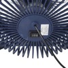 Small Air Circulator Fan 2 Adjustable Speed Blue Portable Rechargeable