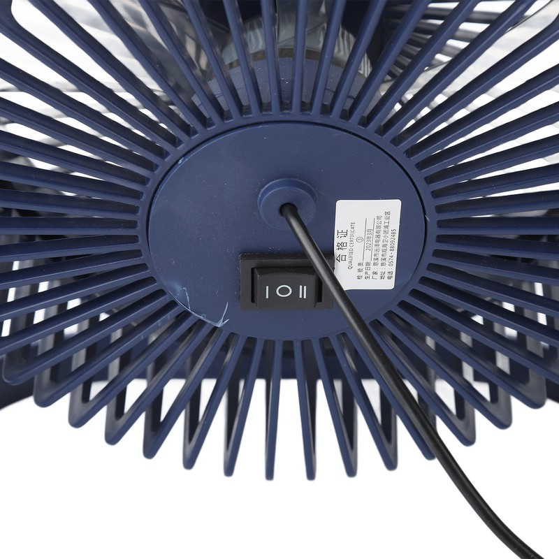 Small Air Circulator Fan 2 Adjustable Speed Blue Portable Rechargeable