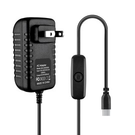 K-MAINS 5V 3A USB-C Type-C AC Adapter Compatible with Google Wi Fi Router Nest Hub GL0102 NLS-1304-25 with ON/Off Switch Power Sypply Cord