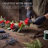 Quixem Patriotic Garland 60 Inch Wire Base Red White Blue