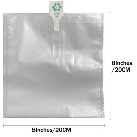 Miupoo Packaging Air Bags,Clear Plastic Inflatable Air Packaging Protector Bag with Free Pump Cushion,Air Cushion Blocking Packaging Bag,8x8 Inches,100 Pieces