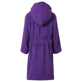 A2Z 4 Kids Girls Boys Terry Towel Beach Bathing Swimming Surfing - Towel Bathrobe Purple_11-12