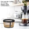 Reusable Coffee Filter for Mr. Coffee 10-12 Cup Basket-Style Coffeemakers（pack