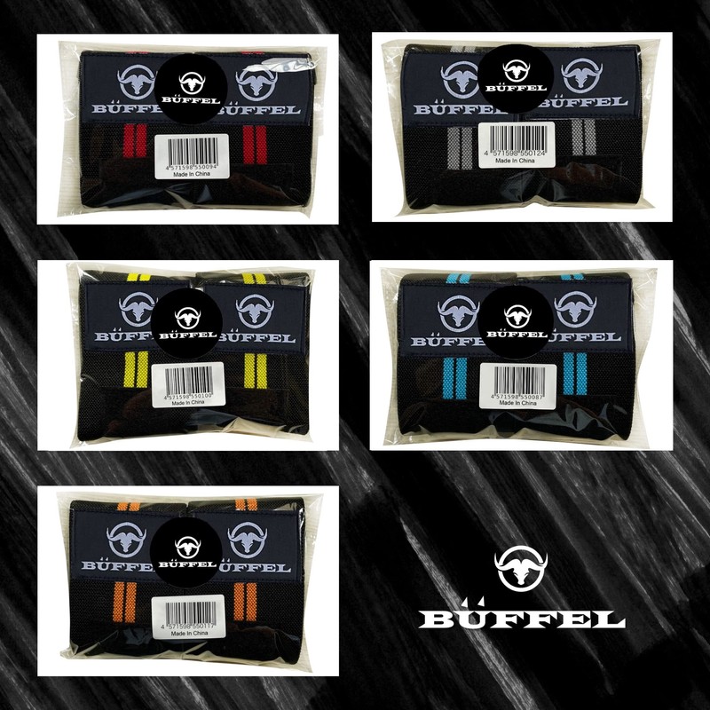 BÜFFEL Wrist Wrap, Wrist Support, Weight Training, 2-Piece Set, 23.6