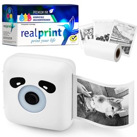 realprint Colibri Mobile Thermal Printer Thermal Inkjet Bubble-Jet Printer with USB and Bluetooth for Photos, Pictures, Study, Notes on Thermal Paper