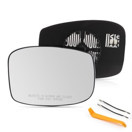 E-Vniko Right Passenger Side Power Heated Mirror Glass with Backing Plate Compatible with Honda Odyssey 2014-2017 Replacement Exterior Side Rear View Mirror Glass Assembly W/Rear Holder 76203TK8A51