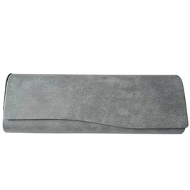 Joli Ciel PU Leather Glasses Case, Compact, Lightweight, Stylish, modern grey