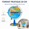 Topglobe TOPGLOBE Illuminated Globe 20cm - French Map - Modern