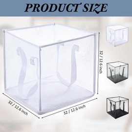 Zopeal 6 Pcs Popup Laundry Hamper 12.6 Inch Small Collapsible Laundry Baskets with Handles, Portable Mesh Clothes Baskets, Single Layer Foldable Clothes Hamper for Washing, Toy Storage(Multicolor)