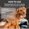 Pet Grooming Brush, Double-Sided Deshedding Tool, Undercoat Rake for Dogs