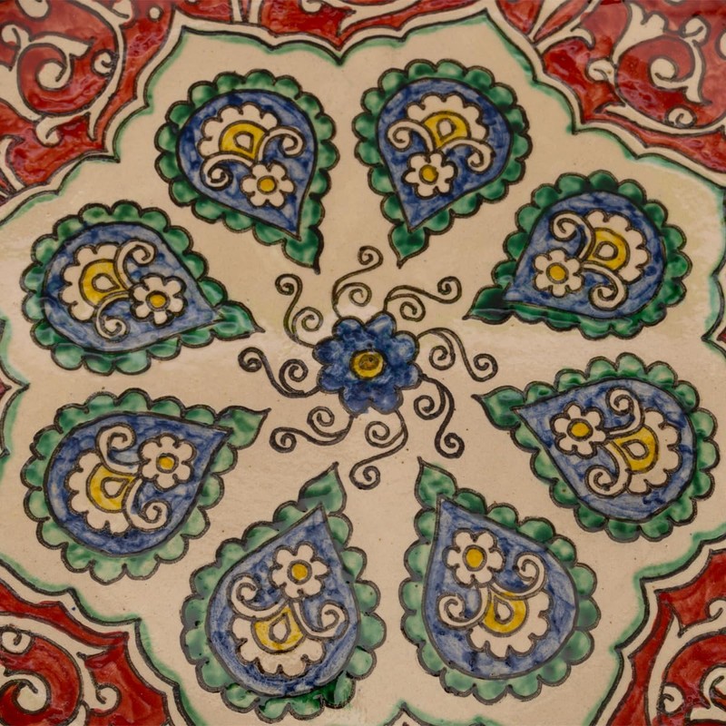 PODARI Lagan Rishtan Serving Plate, Ceramic Plate, Diameter 29 cm,