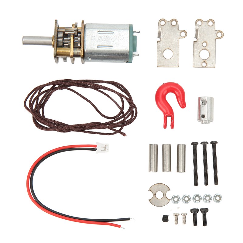 RC Model Winch Set Remote Control Vehicle Winch with Brackets