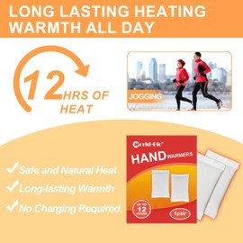 Hot Hand Warmers Disposable - Up to 12 Hours of Heat, Air Activated Heat Packs for Hands, Hot Packs for Hands, Hot Warmers, Natural Odorless Instant Warmer Winter Warmers, 5/10/20 Pair Value Pack