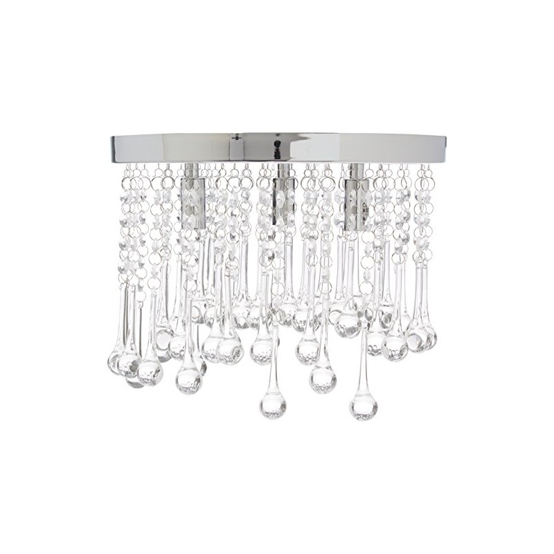Daya 3 Light Flush Mount Finish: Chrome