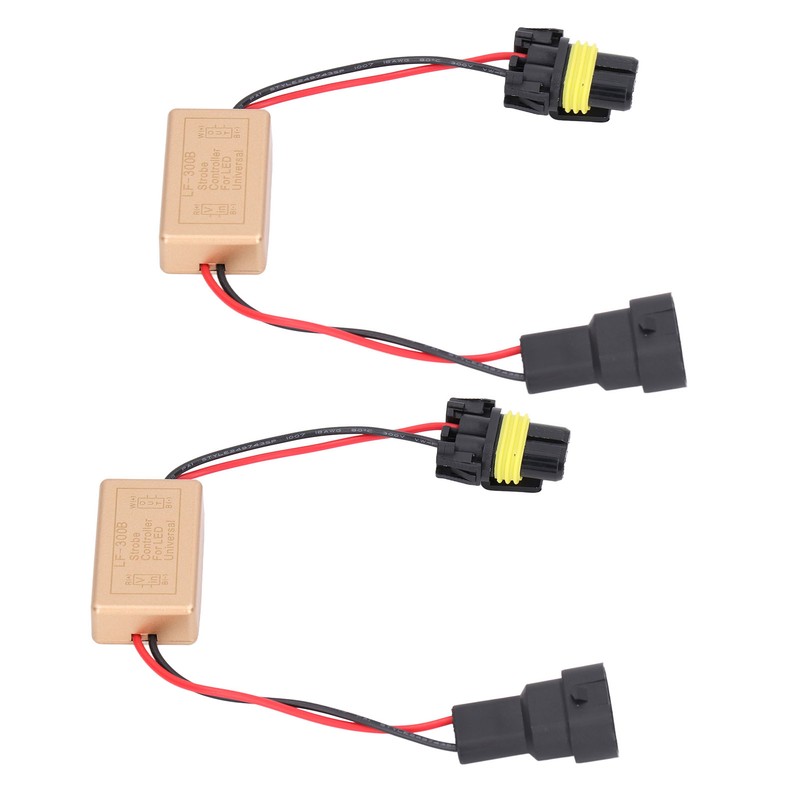 2PCS 50W LED Strobe Controller Continuous Strobe ABS Fog Light