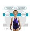 Obersee Girls' Gymnastics Leotard, multicolour