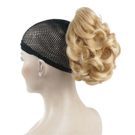 Aimole 6" Short Curly Synthetic Ponytail Clip in Claw Extensions 80g with a jaw/claw clip(24H613)