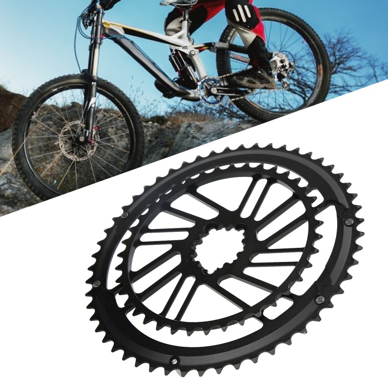 MEIJUN Double Disc Bike Crankset Chainring Road Bicycle Crank Chainring