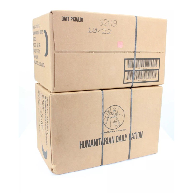 Sopakco/Wornick MRE Meal Cases - HUMANITARIAN DAILY RATION - RANDOM