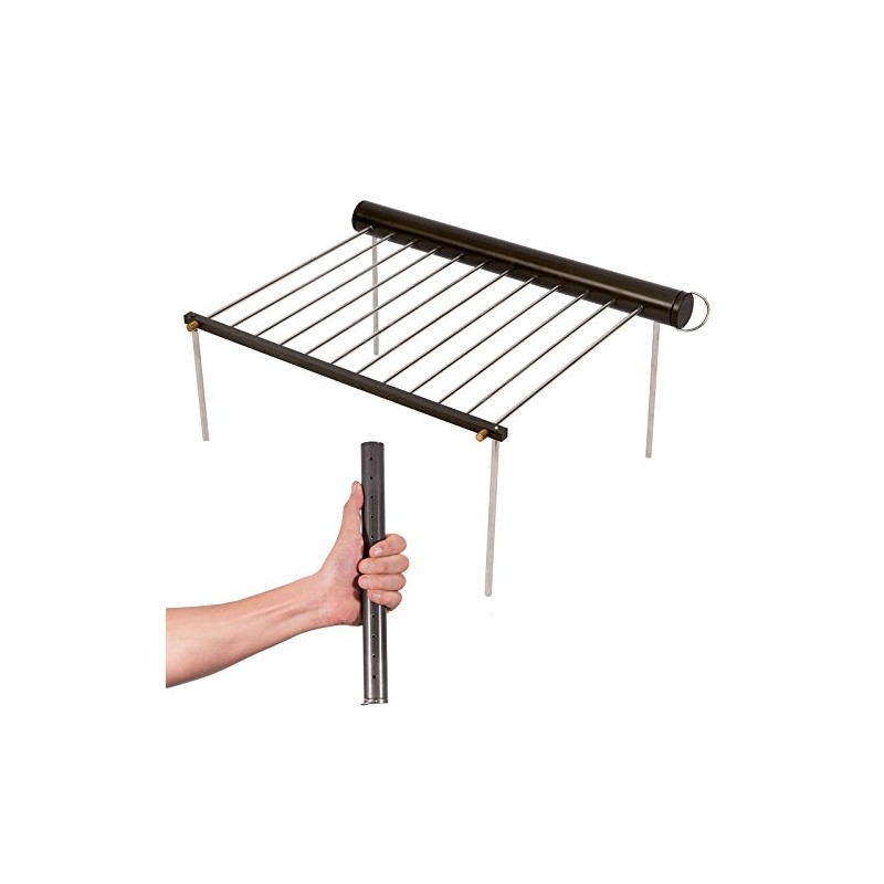 Bo Camp BBQ Compact – Stainless Steel/Aluminium Grill 25x20x14 cm