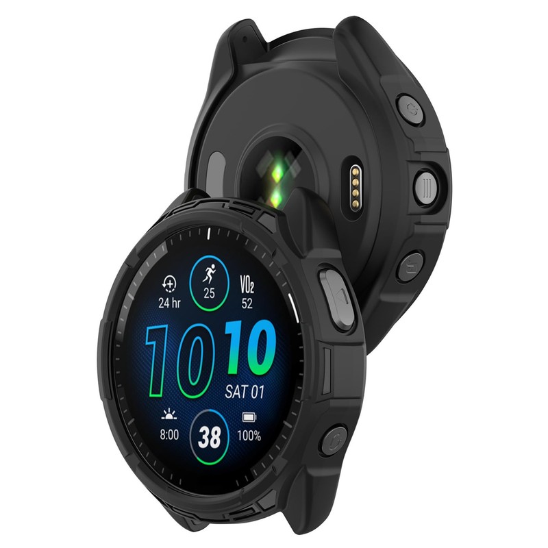 SHEAWA Garmin Forerunner 965 Case Cover Protective Case TPU Rubber