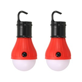 PATIKIL Tent Lantern, 2 Pack Portable Camping Light LED Camping Lantern for Backpacking Camping Hiking, 4.72" x 2.05", Red
