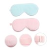 TOVINANNA 2Pcs Eye Masks Comfortable Silk Blindfolds for Sleep and