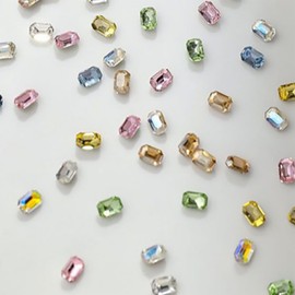 CHENLONB ラインストーン ネイルパーツ 30個セット キラキラ 3D ネイルラインストーン デコレーション DIY デコ用 複数色