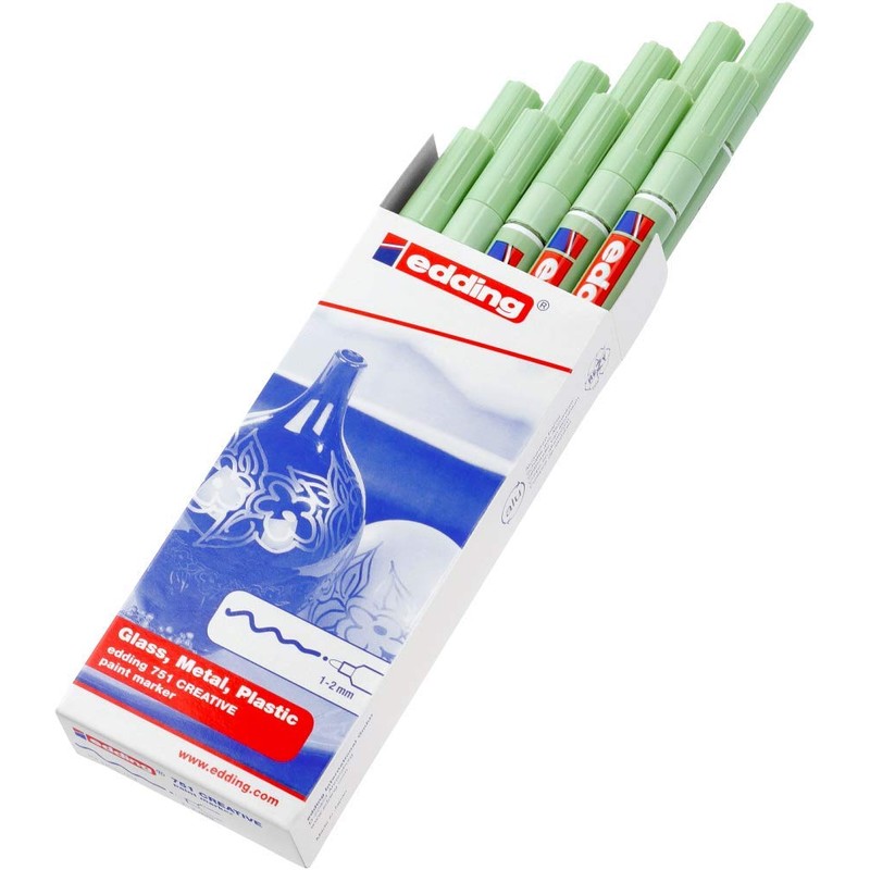 edding 751 Gloss Paint Marker - pastel Green - 10