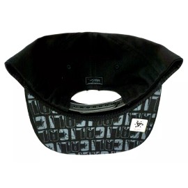 Top Level CALI Snapback Cap Hat California Republic Bear Flag 100% Cotton OSFM Black NWT