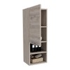 TUHOME Mila Bathroom Cabinet - Light Gray - Material Engineered
