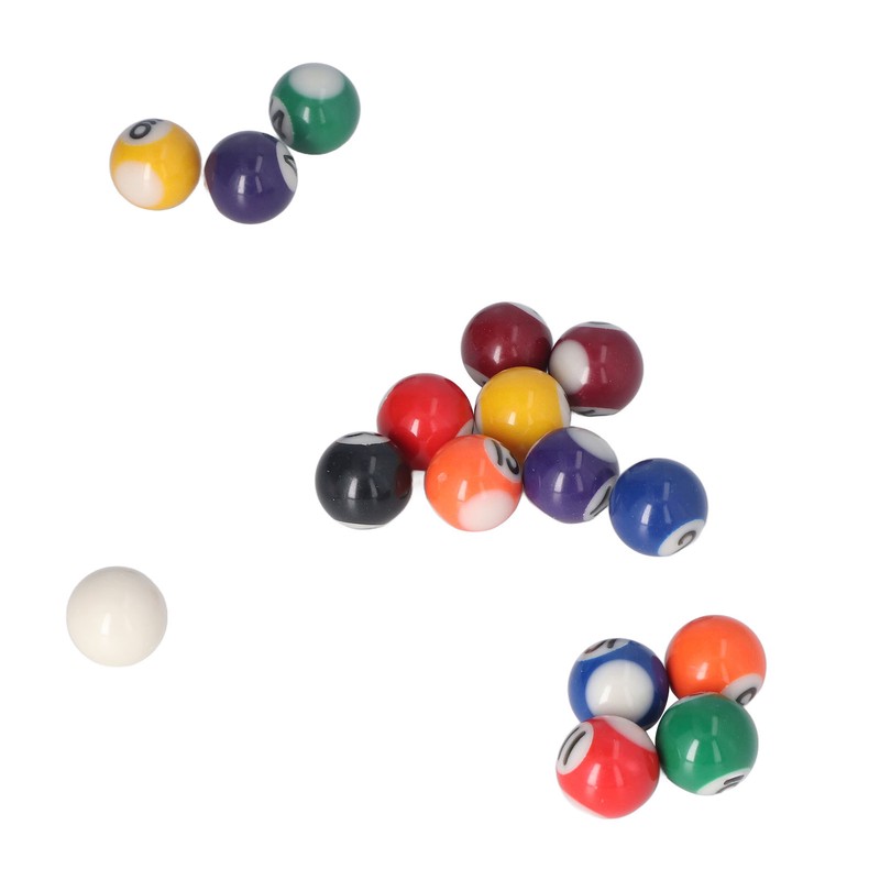 25mm Mini Billiard Ball Complete 16 Balls Set American Style