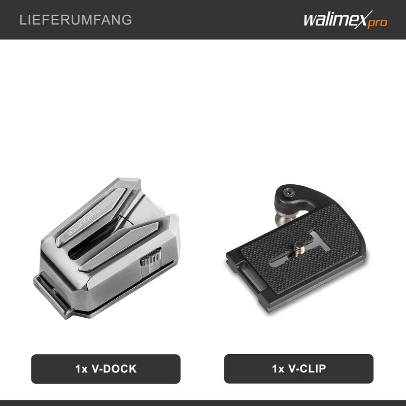 Walimex Pro Camera Clip with V-Dock for Belt and Quick