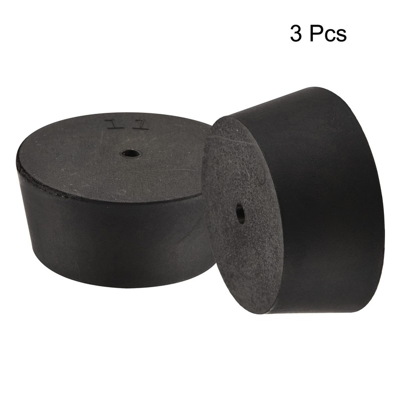 sourcing map Rubber Tapered Plug 48mm to 56mm with Hole