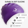 Swimming Cap Swimming Cap for Women and Men (Purple)
