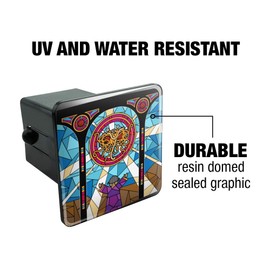 Graphics and More Flying Spaghetti Monster Stained Glass Tow Trailer Hitch Cover Plug Insert