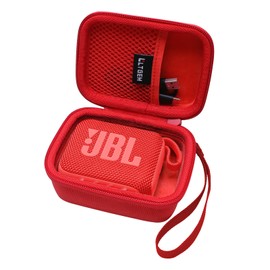 LTGEM Case Compatible with JBL Go 4 / Go 3 Portable Bluetooth Speaker, Red(Inside: 4.5"x3.4"x1.7)