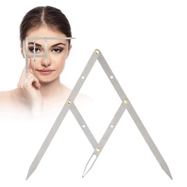 Regla de cejas, relación de calibrador de microblading liviano Regla de medida de cejas Herramienta de medición de plantilla de maquillaje permanente para microblading o artista de tatuajes