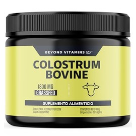 Beyond Vitamins | Calostro Bovino 30% Certificado Grass Fed de Libre Pastoreo 1800 mg, Bovine Colostrum de Calidad Certificada para 2 meses