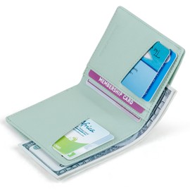 VISOUL Card Case, Commuter Passage, License Holder, 6 Card Slots, License Case, Cowhide Leather, Genuine Leather Card Case, Commuter Pass Case, Italian Leather Mini Wallet, Thin Card Case, Lightweight