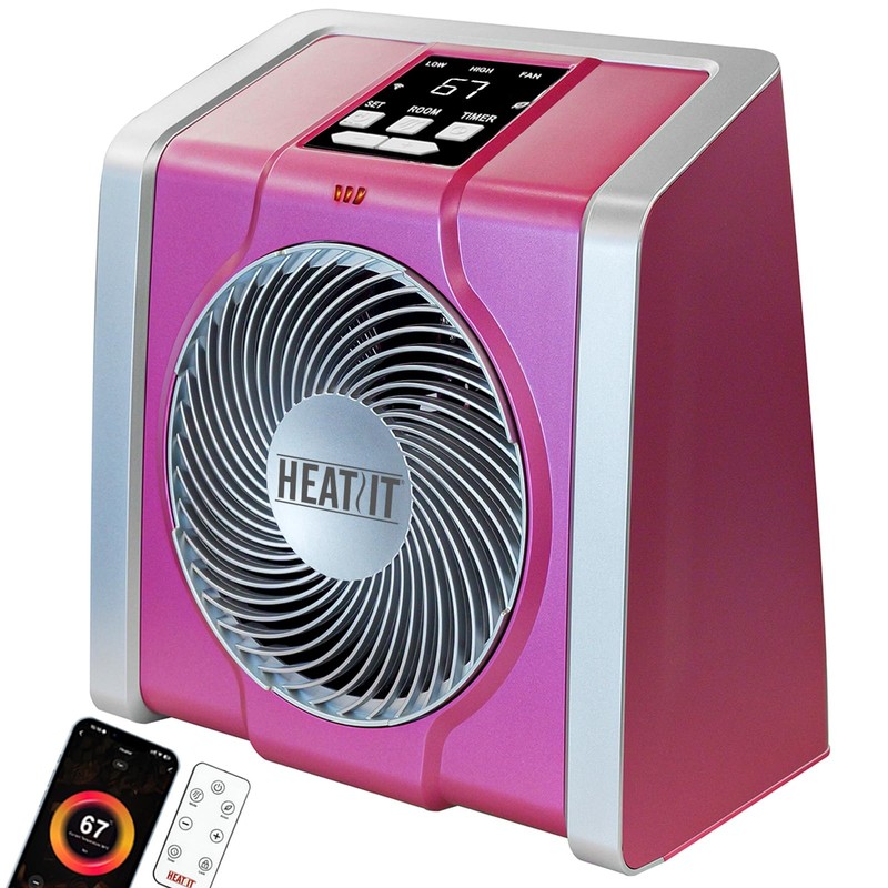 HEATIT Space Heater with Remote for Indoor, Digital Display with