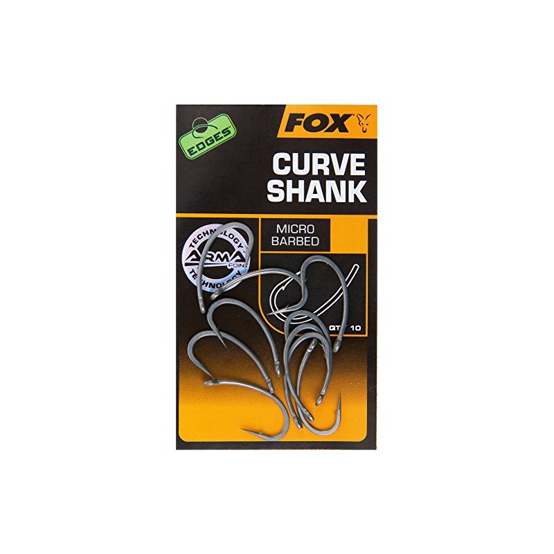 Fox Edges Armapoint Curve Shank Hooks - 10 Carp Hooks,