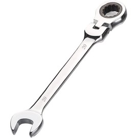 Aoktorkit Metric Tool Flex-Head Ratcheting Wrench 20MM,Professional Chrome Vanadium Ratchet Spanner Steel 72 Teeth 12 Point for DIY,Pipeline,Bicycle Repair and Home Maintance