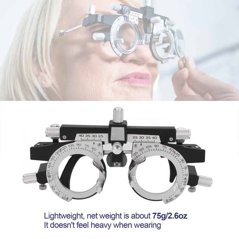 Alloy Optometry Frame Adjustable PD Lightweight Optical Trial Frame for