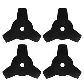 Juego de 4 Cuchillas para Desbrozadora 10 Pulgadas 3T, Cuchilla de Corte de Acero 65MN, Accesorio para Cortar Hierba y Maleza, Procesamiento de Madera