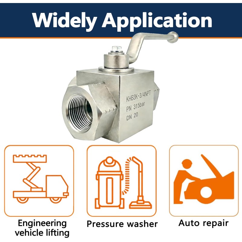 Autovo Hydraulic Valve 3/4 Inch 4568 PSI High Pressure, Shut-Off