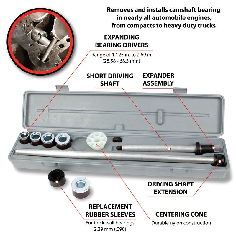 Performance Tool W89220 Universal Camshaft Bearing Tool for Installation and