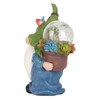 Faceless Doll Statue Exquisite Solar Powered Light Bright Colors Durable